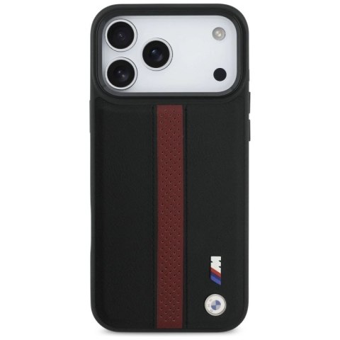 Etui BMW M Perforated Stripe Logo MagSafe na iPhone 17 Pro Max - czerwone BMW