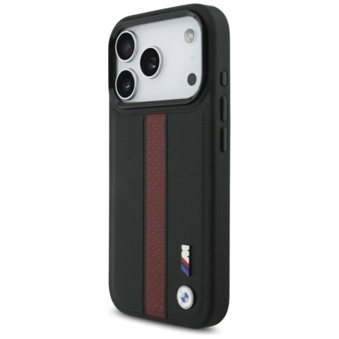Etui BMW M Perforated Stripe Logo MagSafe na iPhone 17 Pro - czerwone BMW