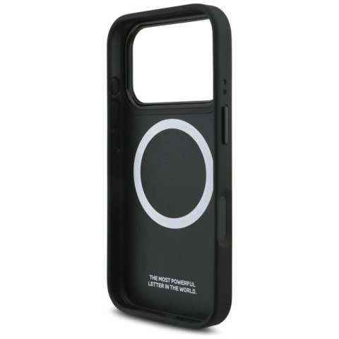 Etui BMW M Perforated Stripe Logo MagSafe na iPhone 17 Pro - szare BMW