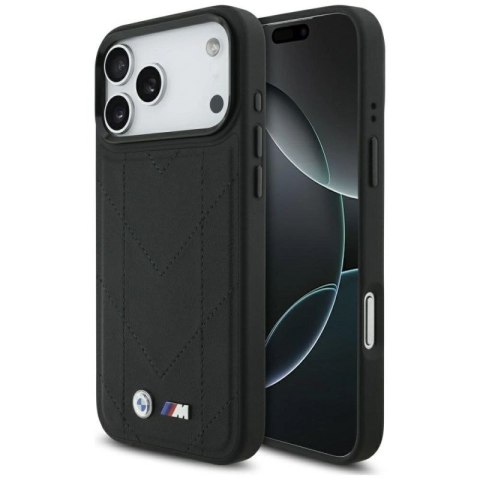Etui BMW M Quilted Logo MagSafe na iPhone 17 Pro Max - czarne BMW