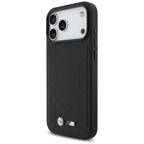 Etui BMW M Quilted Logo MagSafe na iPhone 17 Pro Max - czarne BMW