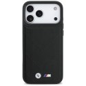 Etui BMW M Quilted Logo MagSafe na iPhone 17 Pro Max - czarne BMW
