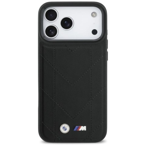 Etui BMW M Quilted Logo MagSafe na iPhone 17 Pro Max - czarne BMW