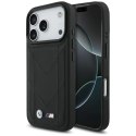 Etui BMW M Quilted Logo MagSafe na iPhone 17 Pro - czarne BMW