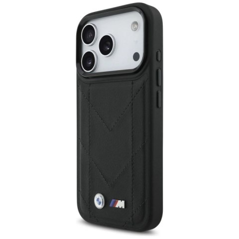 Etui BMW M Quilted Logo MagSafe na iPhone 17 Pro - czarne BMW