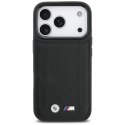 Etui BMW M Quilted Logo MagSafe na iPhone 17 Pro - czarne BMW