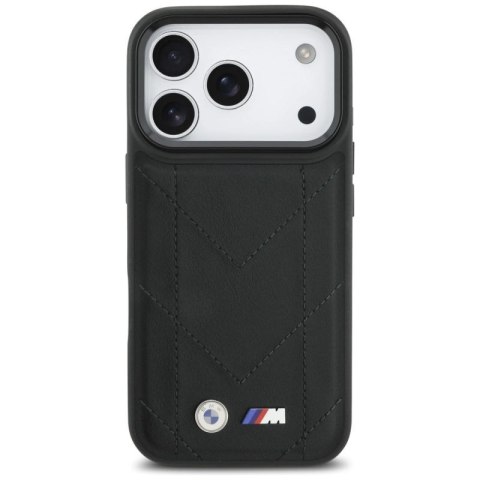 Etui BMW M Quilted Logo MagSafe na iPhone 17 Pro - czarne BMW
