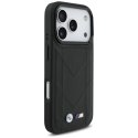 Etui BMW M Quilted Logo MagSafe na iPhone 17 Pro - czarne BMW