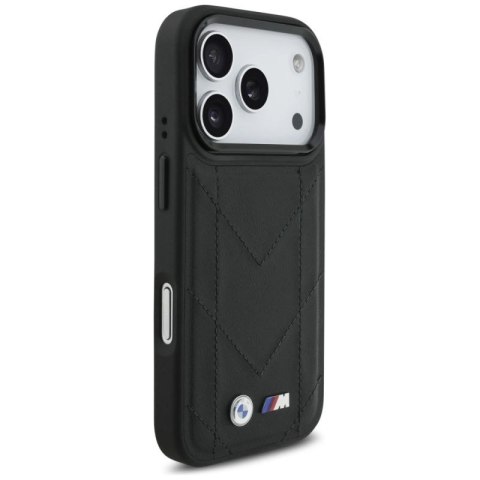 Etui BMW M Quilted Logo MagSafe na iPhone 17 Pro - czarne BMW