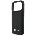 Etui BMW M Quilted Logo MagSafe na iPhone 17 Pro - czarne BMW
