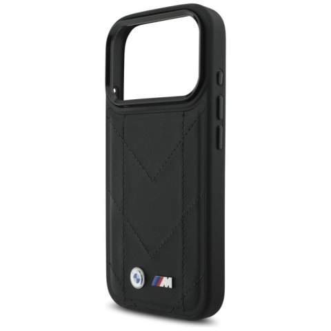 Etui BMW M Quilted Logo MagSafe na iPhone 17 Pro - czarne BMW
