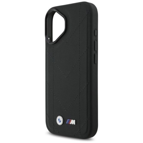 Etui BMW M Quilted Logo MagSafe na iPhone 17 - czarne BMW