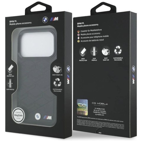 Etui BMW M Shape Logo MagSafe na iPhone 17 Pro - czarne BMW
