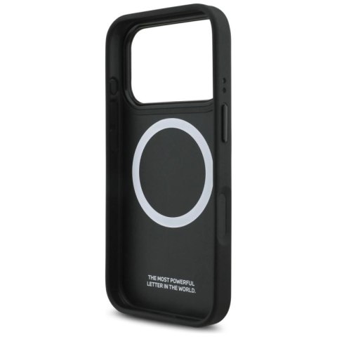 Etui BMW M Tricolor Metal Logo MagSafe do iPhone 17 Pro - czarne BMW