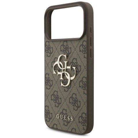 Etui Guess 4G Big Logo do iPhone 17 Pro Max - brązowe Hikvision