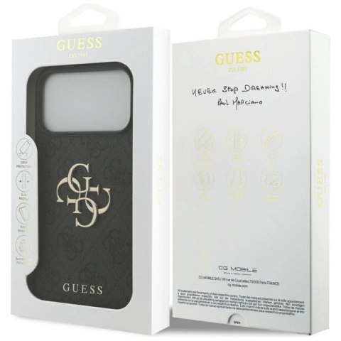 Etui Guess 4G Big Logo do iPhone 17 Pro Max - czarne Guess