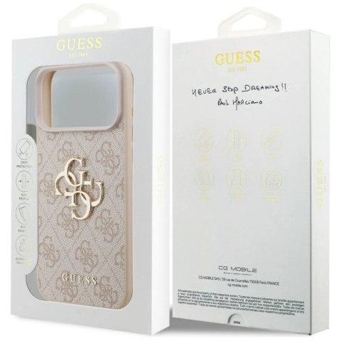Etui Guess 4G Big Logo do iPhone 17 Pro Max - różowe Guess