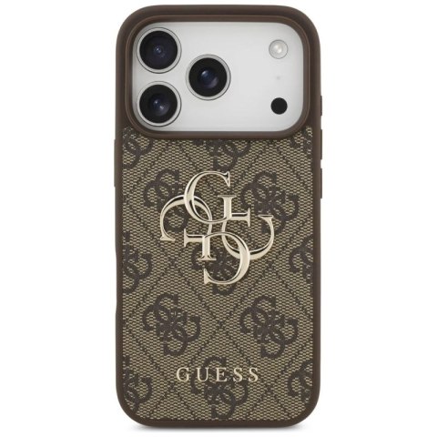 Etui Guess 4G Big Logo do iPhone 17 Pro - brązowe Guess