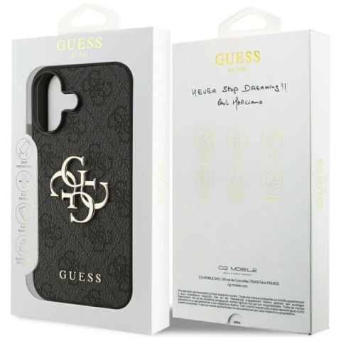 Etui Guess 4G Big Logo do iPhone 17 - czarne Guess