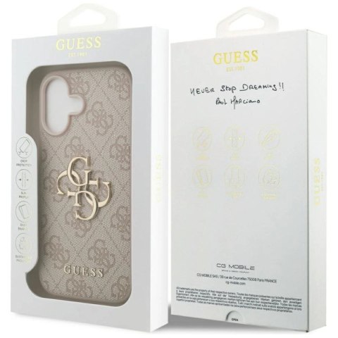 Etui Guess 4G Big Logo do iPhone 17 - różowe Guess