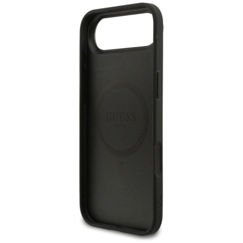 Etui Guess 4G Ring Classic Logo MagSafe do iPhone 17 Air - czarne Guess