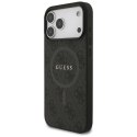 Etui Guess 4G Ring Classic Logo MagSafe do iPhone 17 Pro Max - czarne Guess
