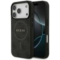Etui Guess 4G Ring Classic Logo MagSafe do iPhone 17 Pro - czarne Guess