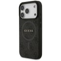 Etui Guess 4G Ring Classic Logo MagSafe do iPhone 17 Pro - czarne Guess