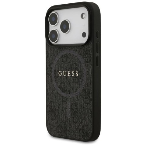 Etui Guess 4G Ring Classic Logo MagSafe do iPhone 17 Pro - czarne Guess