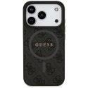 Etui Guess 4G Ring Classic Logo MagSafe do iPhone 17 Pro - czarne Guess