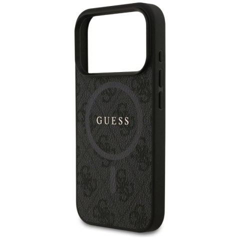 Etui Guess 4G Ring Classic Logo MagSafe do iPhone 17 Pro - czarne Guess