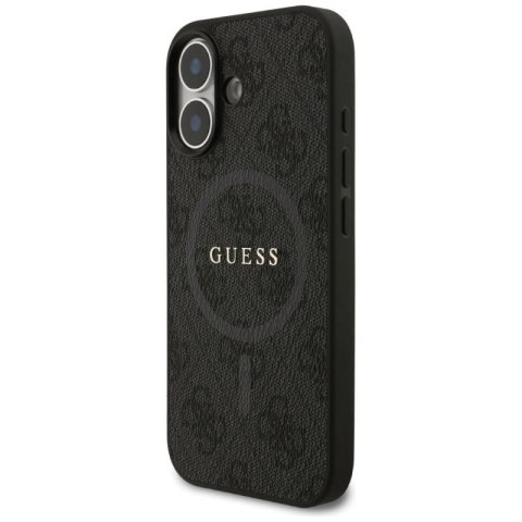Etui Guess 4G Ring Classic Logo MagSafe do iPhone 17 - czarne Guess