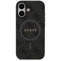 Etui Guess 4G Ring Classic Logo MagSafe do iPhone 17 - czarne Guess