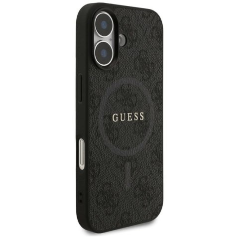 Etui Guess 4G Ring Classic Logo MagSafe do iPhone 17 - czarne Guess
