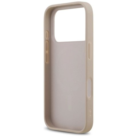 Etui Guess 4G Ring Classic Logo MagSafe na iPhone 17 Pro - różowe Guess
