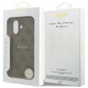 Etui Guess 4G Ring Classic Logo MagSafe na iPhone 17 - brązowe Guess