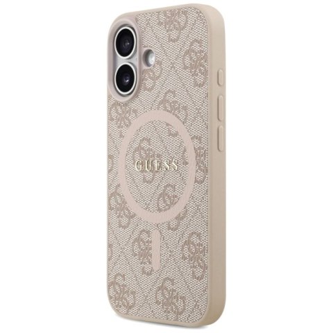 Etui Guess 4G Ring Classic Logo MagSafe na iPhone 17 - różowe Guess
