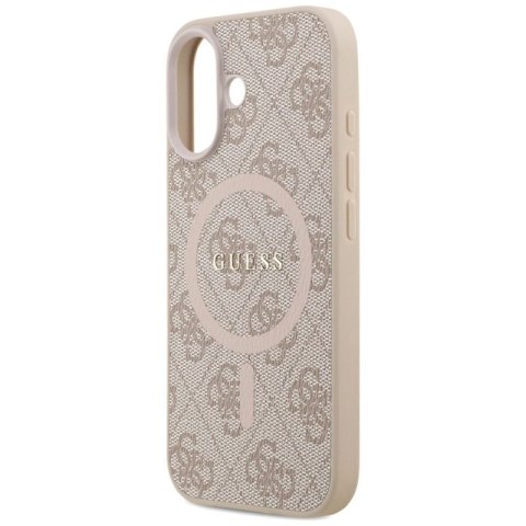 Etui Guess 4G Ring Classic Logo MagSafe na iPhone 17 - różowe Guess