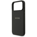 Etui Guess Grained Ring MagSafe do iPhone 17 Pro Max - czarne Guess