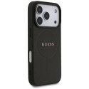Etui Guess Grained Ring MagSafe do iPhone 17 Pro - czarne Guess
