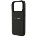 Etui Guess Grained Ring MagSafe do iPhone 17 Pro - czarne Guess