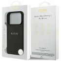Etui Guess Grained Ring MagSafe do iPhone 17 Pro - czarne Guess