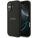 Etui Guess Grained Ring MagSafe do iPhone 17 - czarne Guess