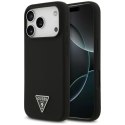 Etui Guess Silicone Triangle Logo MagSafe do iPhone 17 Pro Max - czarne Guess