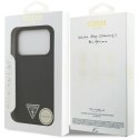 Etui Guess Silicone Triangle Logo MagSafe do iPhone 17 Pro - czarne Guess