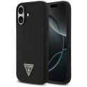 Etui Guess Silicone Triangle Logo MagSafe do iPhone 17 - czarne Guess