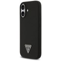 Etui Guess Silicone Triangle Logo MagSafe do iPhone 17 - czarne Guess
