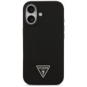 Etui Guess Silicone Triangle Logo MagSafe do iPhone 17 - czarne Guess