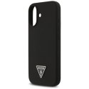 Etui Guess Silicone Triangle Logo MagSafe do iPhone 17 - czarne Guess