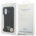 Etui Guess Silicone Triangle Logo MagSafe do iPhone 17 - czarne Guess